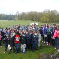 At the start: Perth & Kinross South Area Schools Champs 2014