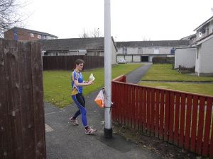 Negotiating the path network in North Muirton, 