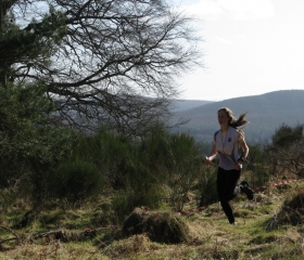 Laura Nicoll in the 2015 Compass Sport Trophy Scottish qualifier, Alice Nicoll