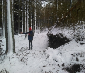 Control site checking Craig a' Barns #2, Mel Nicoll