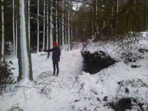 Control site checking Craig a' Barns #2, Mel Nicoll