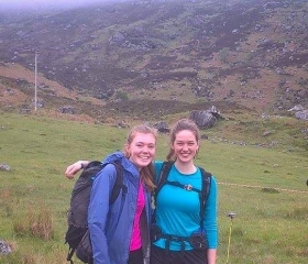 TAY's Laura Nicoll and INVOC partner at the mid-camp, Glen Strathfarrar, Highlander Mountain Marathon 2016, Gilly Kirkwood