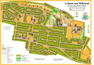Image of the Perth College, Letham and Hillyland map