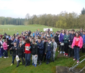 At the start: Perth & Kinross South Area Schools Champs 2014, 