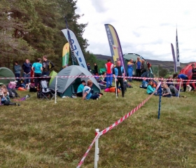 The finish arena at the Scottish Individual Championships, 
