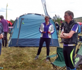 TAY members after a hard day's racing at Dalnamein, 