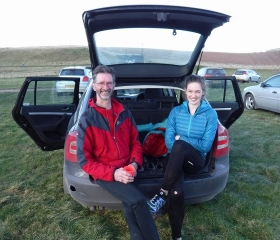 Post-race Lothian Edge Feb 2016, Elaine Gillies