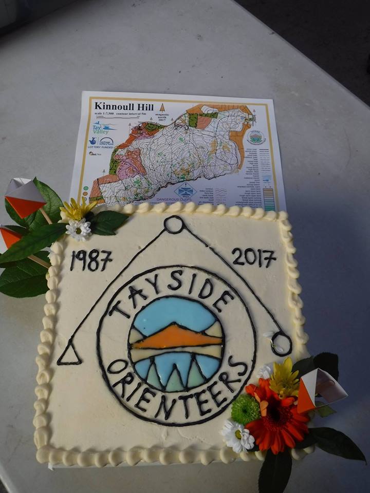30th anniversary cake and new Kinnoull map