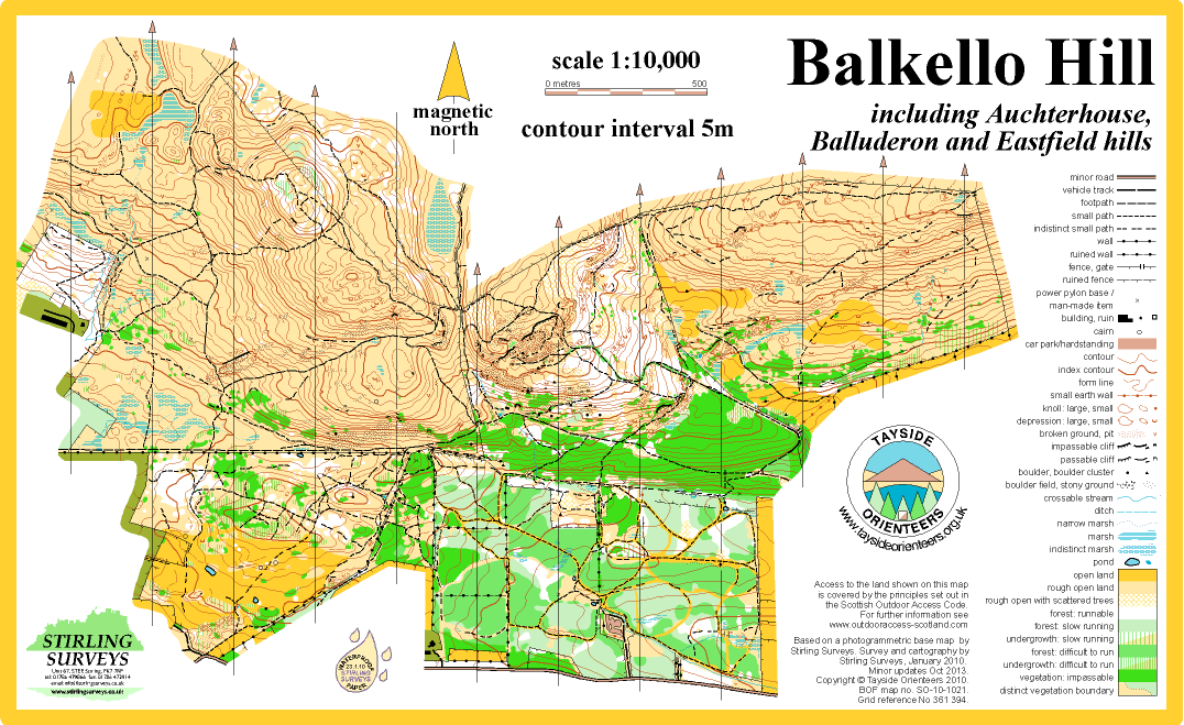 Balkello Hill map