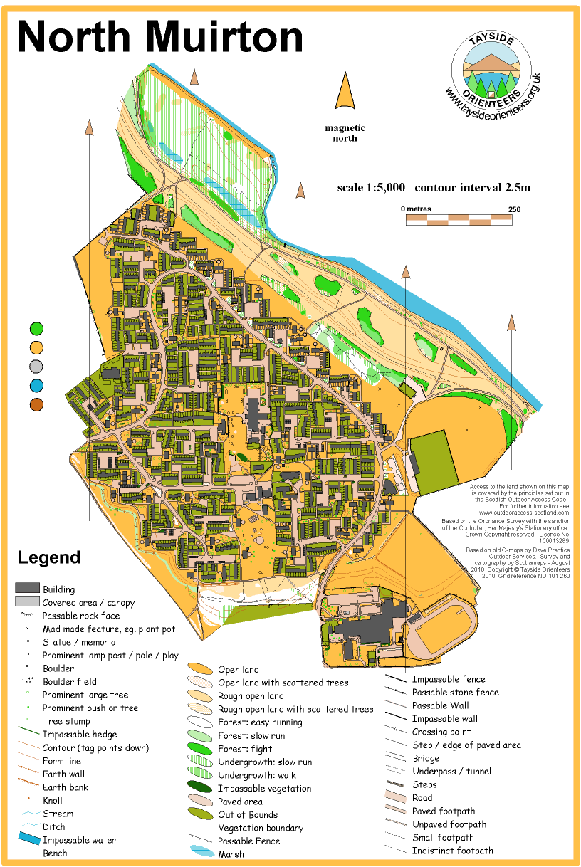 North Muirton map